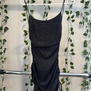 Elegant Black Glitter Dress
